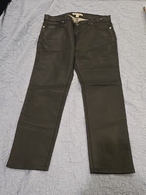 Andrew Charles Black Straight-Leg Coated Jeans Size 30, New W/O Tag!